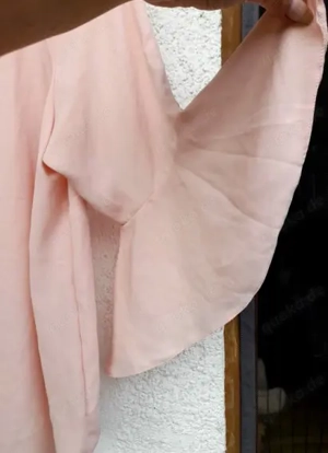  Süße Shirt-Bluse Gr. 46-48 rose mit weiten Trompetenärmeln Bild 2