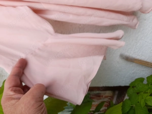  Süße Shirt-Bluse Gr. 46-48 rose mit weiten Trompetenärmeln Bild 3