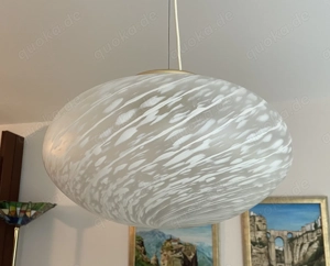 Murano Deckenhängelampe "Ellipse Moon" weiß Bild 2