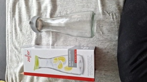 Glaskaraffe neu mit Deckel 