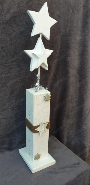 Weihnachtsdeko aus Holz, Advent Sterne  Unikat