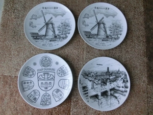 Motivteller Wandteller STADT DUISBURG  Schwanentor und MEIDERICH  NEUwertig