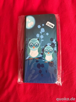 Eulen Blau Mond Handy Tasche Hülle für IPhone 14 Pro Max neu und unbenutzt