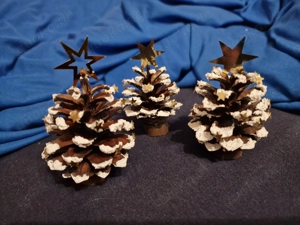 Weihnachtsdeko Zapfenweihnachtsbaum mit Glitzerstern