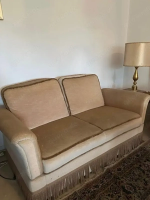 Sofa-Set in Beige   4-teilig, gepflegt und bequem