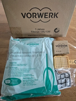 Vorwerk Kobold VK135 136 Filterset + Motorschutzfilter