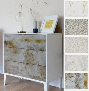 Klebefolie Selbstklebende 6,3 m  Dekofolie Möbel Küche Schrank Marmor Granit DIY