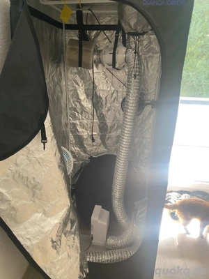 Komplettes Indoor-Pflanzenzelt Set 1x1x2m mit Zubehör