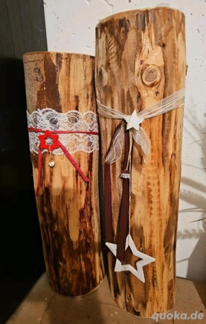 2x Schöne Holzdeko, Weihnachten 