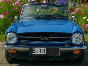 Triumph TR6 in seltener Original-Triumph-Farbe french blue Bild 4