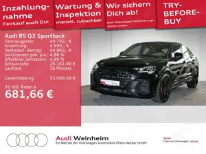 Audi RS Q3 RSQ3 Sportback 2.5 TFSI Black Plus Paket Matrix