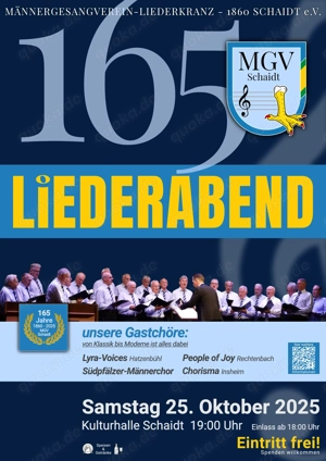 Liederabend in Schaidt kostenlos