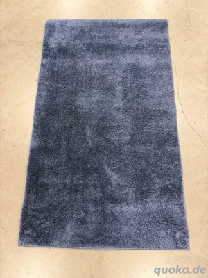 Shaggy Teppich 60x110 cm   Weicher Hoch- & Langflor in Blau   Waschbar   Neu