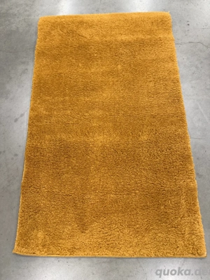 Shaggy Teppich 60x110 cm   Weicher Hoch- & Langflor in Gold   Waschbar   Neu