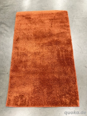 Shaggy Teppich 60x110 cm   Weicher Hoch- & Langflor in Terra   Waschbar   Neu
