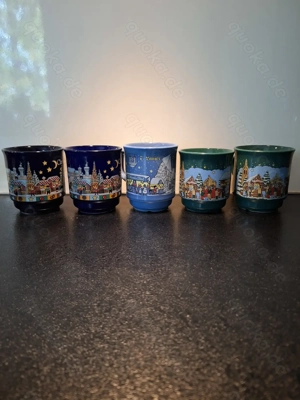 5 x Glühweintasse vom Christkindlesmarkt