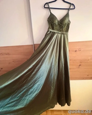 Abendkleid Pistazien grün  Bild 3