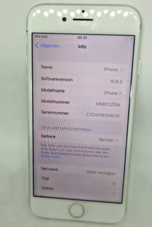 Apple iPhone 7 weiß- 32 GB - Defekt 