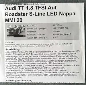 Audi TT Roadster 1.8 TFSI S tronic