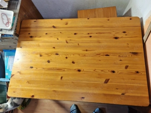 Holztisch ausziebar von L  1,20m- 1,80m, B  80 H  72