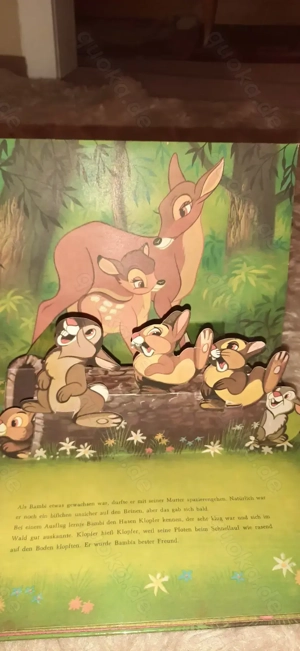 Alte Märchen Faltbücher Cinderella und Bambi Bild 6