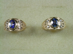 NEU: Ring Gr. 17,2 + 19 925 Silber verg. AAAA-Tansanit + Zirkon Bild 10