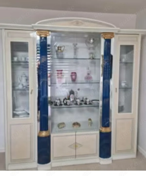 Esszimmer italienischer Barockstil ohne Inhalt Creme Blau