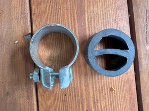 Auspuffschelle 53,5 mm Breitbandschelle Abgasanlage + Haltering, Schalldämpfer