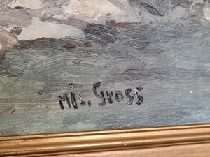 Altes Gemälde des tschechoslowakischen Malers Miloslav Gross  SSR Bild 6