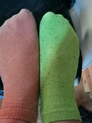 Getragene socken und fusbilder