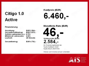 Skoda Citigo 1.0 Active Sitzheizung*DAB*Klimaanlage Bild 4