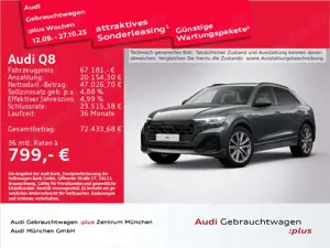 Audi Q8 55 TFSI qu. tiptr. S line AHK/HuD/Matrix/Virt