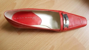 orangerote Schuhe Lara Manni Bild 3