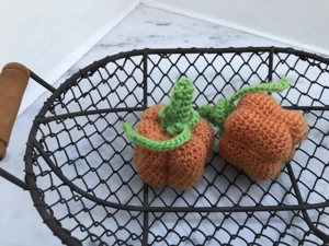 Kürbis gehäkelt für die Kinderküche oder Kaufladen