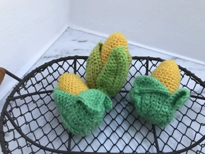 Mais gehäkelt für die Kinderküche oder Kaufladen