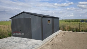   Blechgarage nach Maß Metallcontainer Schuppen 