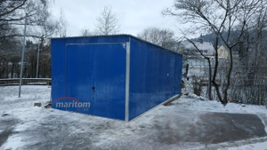   Blechgarage nach Maß Metallcontainer Schuppen 