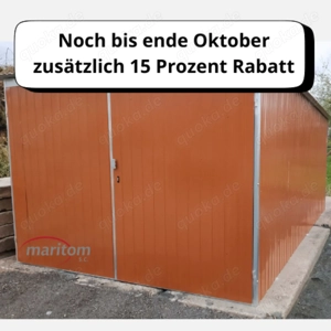   Blechgarage nach Maß Metallcontainer Schuppen 
