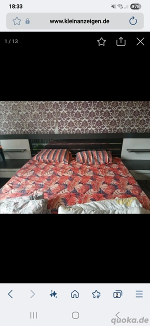 "Schönes großes Bett 180x200 cm inkl. Matratze   top gepflegt"