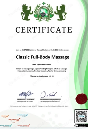 Sinnliche Massage für zu Hause oder im Hotel für die Frau ab 18 Jahre Bild 3