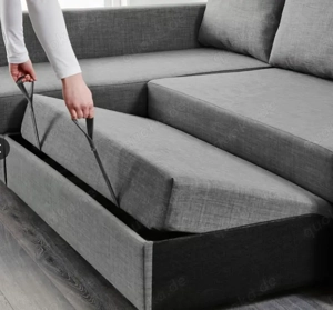 IKEA Ecksofa mit Récamiere und Bettkasten, ausziehbar zum Bett Bild 3 IKEA Ecksofa mit Récamiere und Bettkasten, ausziehbar zum Bett Bild 3