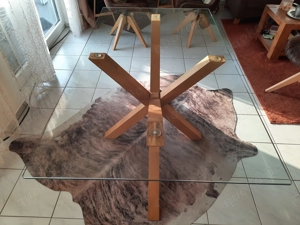 Esstisch Agersby, Gr. 90 x 160 cm mit Glasplatte