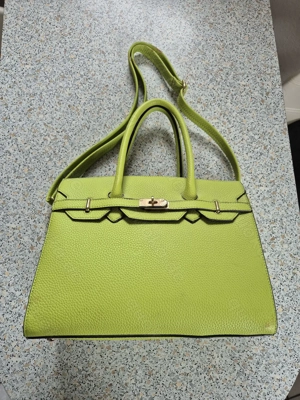 Handtasche Leder grün Bild 2 Handtasche Leder grün Bild 2