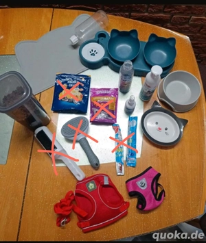 unterschiedliche Katzenzubehör 