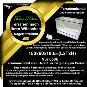 Nager- Terrarium 150x60x100cm Terrarien Käfig