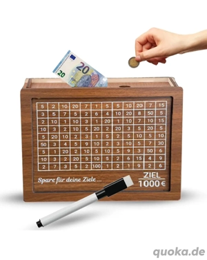 Großposten Spardose mit Zielbetrag