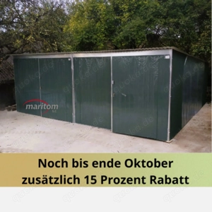   Blechgarage nach Maß Metallcontainer Schuppen 