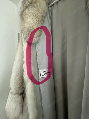 Echter Blaufuchs Pelzmantel