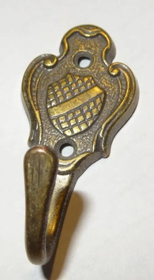 DFG Haken Wandhaken Handtuchhaken Alt-Messing  L5,3 B2,4 unbenutzt sehr gute Qualität