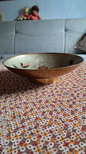 Messingschale mit Fuß